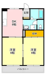 マンション宝寿【2階】の間取り