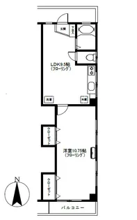 グリーンマンション【2階】の間取り