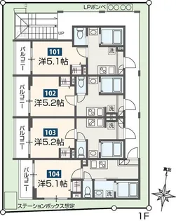 MELDIA新小岩IV【3階】の間取り