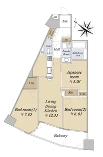 セレッソコート城東アクアヴェール【10階】の間取り