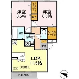 千葉県市川市原木3【アパート】の間取り