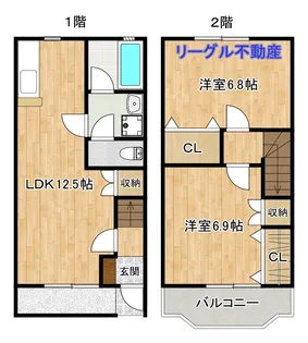 栃木県足利市堀込町【一戸建】の間取り