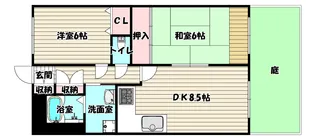 兵庫県尼崎市稲葉元町2【マンション】の間取り