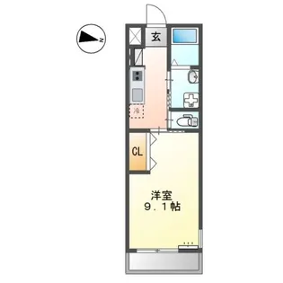 茨城県牛久市中央5【アパート】の間取り