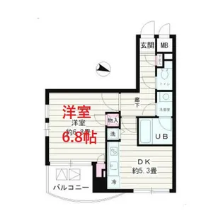 シュロスK・Y北品川【4階】の間取り