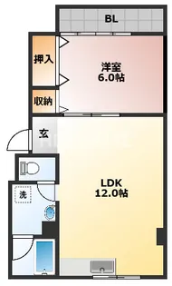 のざわビルB【6階】の間取り