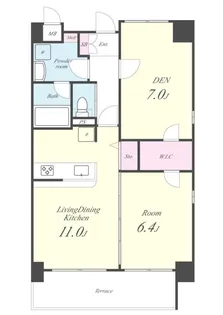 フェリチッタ川口【5階】の間取り
