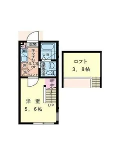 アルブル港南中央【1階】の間取り
