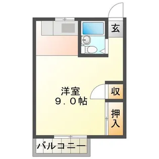 小川ハイツ【1階】の間取り