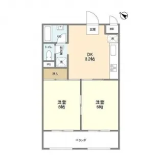 バイオレットP.C【1階】の間取り