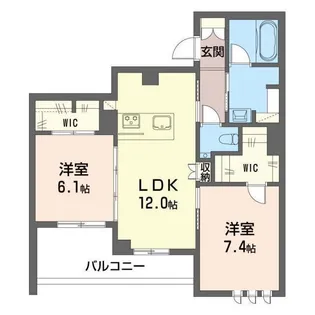 コン・フィオーレ【2階】の間取り