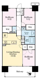 シントシティA棟【11階】の間取り