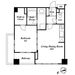 KDXレジデンス高輪【3階】の間取り