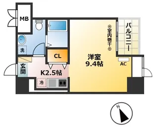 リヴェールRX【6階】の間取り