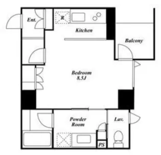 KDXレジデンス白金II【5階】の間取り