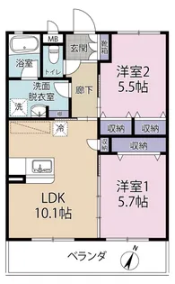 ネクステージ響 ~キョウ~【3階】の間取り