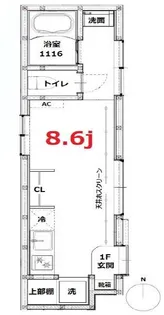 エン中目黒【1階】の間取り