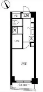 スカイコート後楽園WEST【7階】の間取り