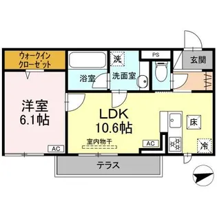 Belle Demeure【1階】の間取り