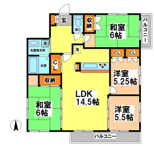 井の頭アルカディア【2階】の間取り