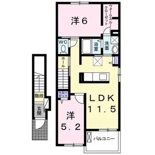 アステルコート【2階】の間取り