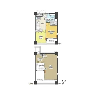 ラクレイス平尾ステーション【16階】の間取り