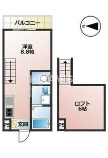 エイジス石神【2階】の間取り