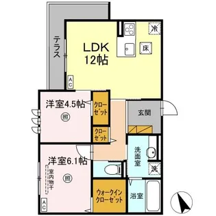 D s LIEN (ディ-ズリアン)D【1階】の間取り