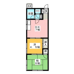 コーポストーン【1階】の間取り