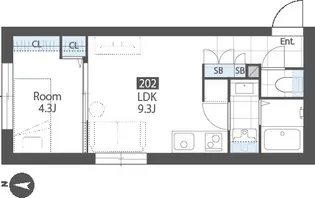 SUCCEED RESIDENCE KAMEIDO【2階】の間取り