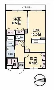 ベルアネス B棟【3階】の間取り