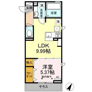 primavera【1階】の間取り