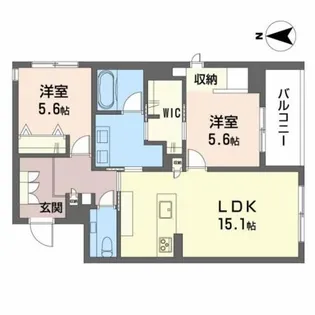 THE GARDEN 八幡【3階】の間取り