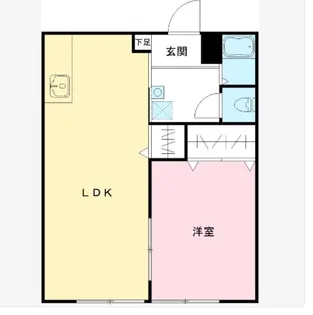 栗ハイツ【1階】の間取り