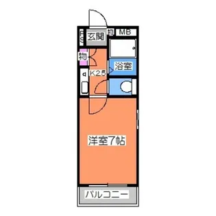 パークサイドハイツ【1階】の間取り