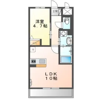 ヴェルデみなみ【3階】の間取り