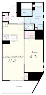 テアトル神南【2階】の間取り