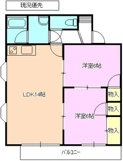 コートタウン ソフィア B棟【1階】の間取り