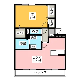 R ルミエール【1階】の間取り