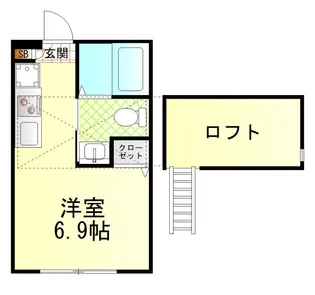 タックフォレスト保土ヶ谷【1階】の間取り