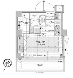 セルフィスタ渋谷【3階】の間取り