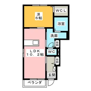 コンソラータ I【1階】の間取り