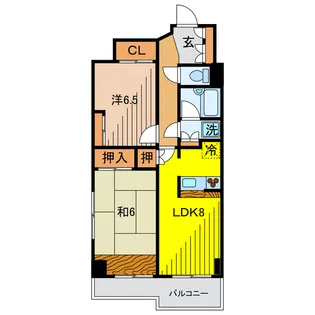 プルミエールF【5階】の間取り