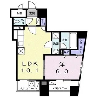 カーサ グランデ【7階】の間取り