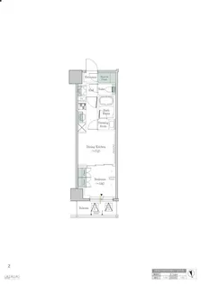 ワンルーフレジデンス中野【4階】の間取り