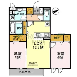 ルーチェ神路【1階】の間取り