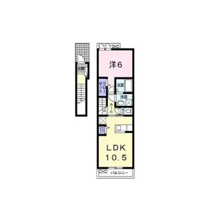 カルムII【2階】の間取り