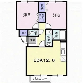 サンパーク東郊壱番館【2階】の間取り