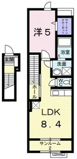 リオン ヴィラ【2階】の間取り
