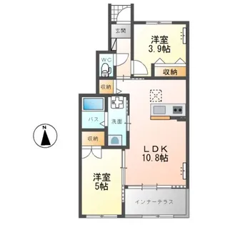 シンビー館IV棟【1階】の間取り